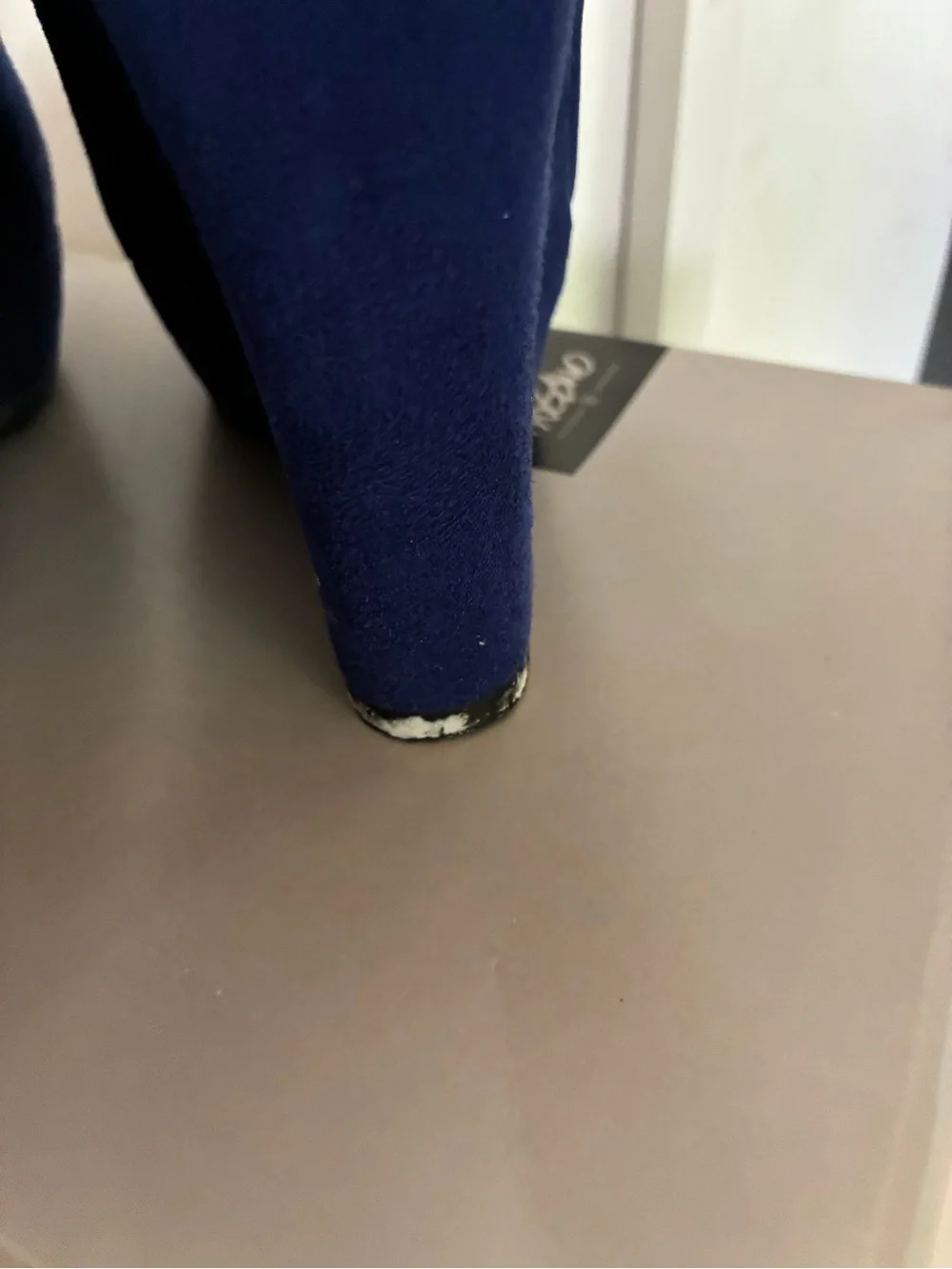 Mossimo Royal Blue Suede Platform Wedge Pumps